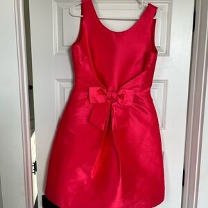 Kate Spade Gorgeous Jillian Fit & Flare Pink Dress with Bow — Size 8 NWOT